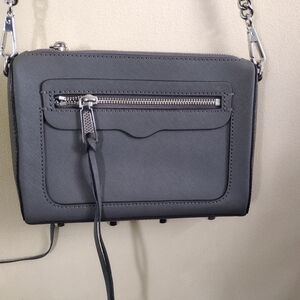 Rebecca Minkoff Gray Saffiano leather Crossbody Bag